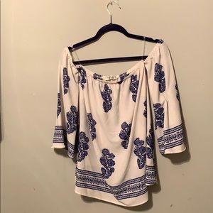 Off the shoulder blouse